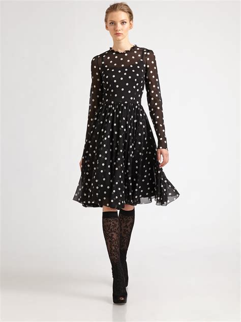 dolce gabbana polka dot dress